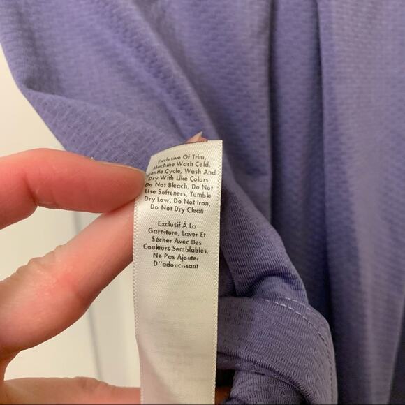 Lucy purple cross back striped athletic tank - Picture 8 of 8